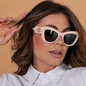 NEW Dior DIORBOBBY B1U 40C0 Powder Pink Green Women Butterfly Sunglasses